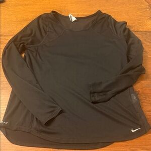 Nike Black Long Sleeve Dri-FIT Top